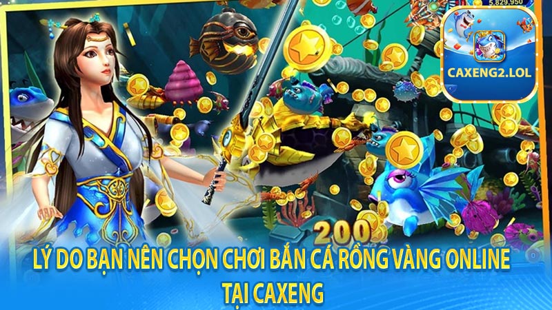 Lý do bạn nên chọn chơi bắn cá rồng vàng online tại CAXENG