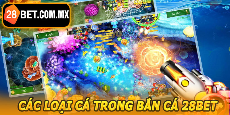 Các Loại Cá Trong Bắn Cá 28BET
